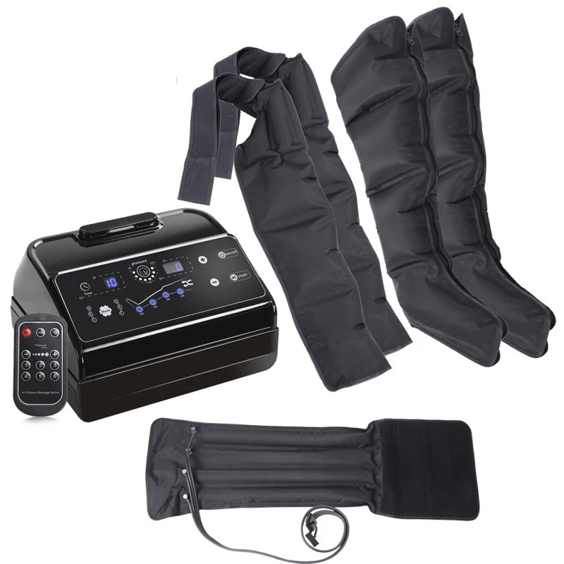 Four-Chamber Intelligent Air Wave Massager Pressure Therapy Instrument Leg Muscle Massage Recovery Lymphatic Detoxifier